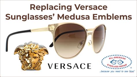 versace replacement buttons for sunglasses|Versace eyeglass replacement parts.